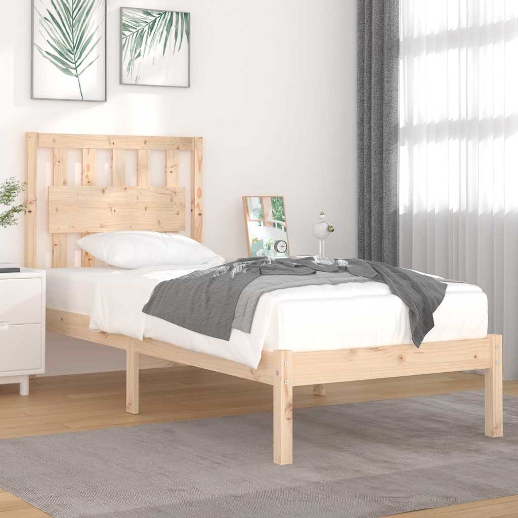Vidaxl bedframe massief grenenhout 90x190 cm