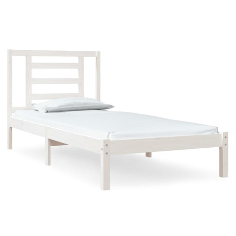 Vidaxl bedframe zonder matras massief grenenhout wit 90x190 cm