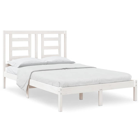 Vidaxl bedframe zonder matras massief grenenhout wit 120x200 cm