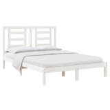 Vidaxl bedframe zonder matras massief grenenhout wit 140x200 cm