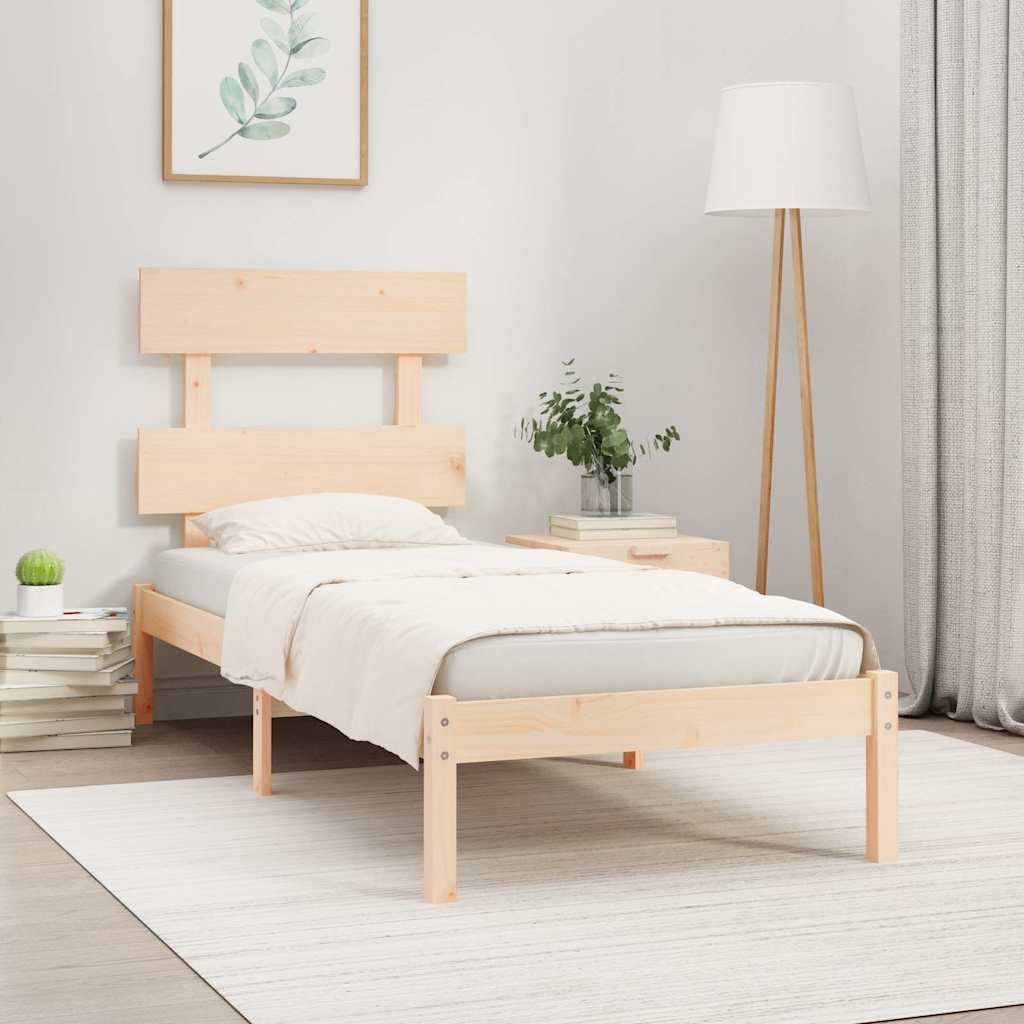 Vidaxl bedframe massief hout 90x200 cm