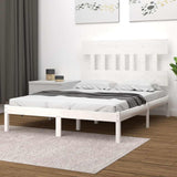 Vidaxl bedframe massief hout wit 160x200 cm