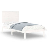 Vidaxl bedframe zonder matras massief grenenhout wit 90x200 cm