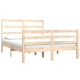 Vidaxl bedframe massief grenenhout 135x190 cm