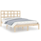 Vidaxl bedframe massief hout 135x190 cm