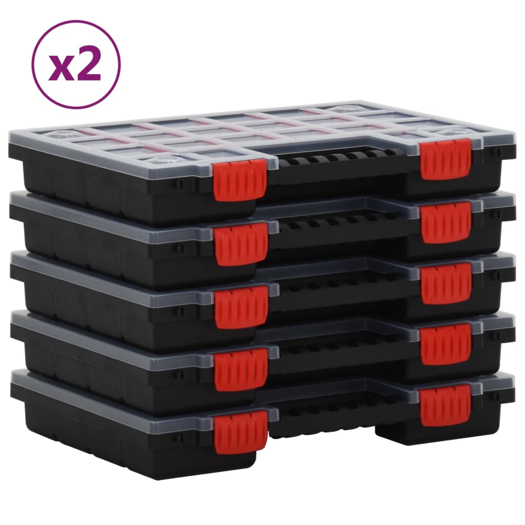 Vidaxx sortimentsæsker 10 stk 34,5x25x5 cm polypropylen