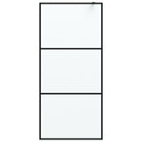 Vidaxx brusekabine 90x195 cm mat ESG glas sort