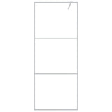 Vidaxl walk-in brusevæg 80x195 cm Transparent ESG Glass sølvfarvet