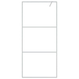 Vidaxl walk-in brusevæg 90x195 cm Transparent ESG Glass sølvfarvet
