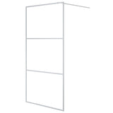 Vidaxx brusekabine 100x195 cm gennemsigtigt ESG glas sølvfarvet