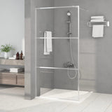 Vidaxx brusekabine 100x195 cm gennemsigtigt ESG glas sølvfarvet