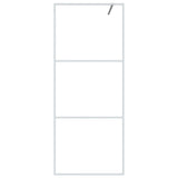 Vidaxl walk-in brusevæg 80x195 cm Transparent ESG Glass White