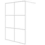 Vidaxl walk-in brusevæg 140x195 cm Gennemsigtig ESG Glass White