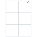 Vidaxl walk-in brusevæg 140x195 cm Gennemsigtig ESG Glass White