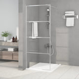 Vidaxx Walk-in Brous-kabinet 80x195 cm Transparent ESG Glass sølvfarvet