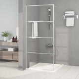 Vidaxx Walk-in Brous-kabinet 90x195 cm Gennemsigtig ESG Glass Sølvfarvet