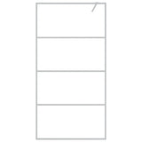 Vidaxl walk-in brusevæg 100x195 cm Transparent ESG Glass sølvfarvet