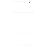 Vidaxl walk-in brusevæg 90x195 cm Gennemsigtig ESG Glass White