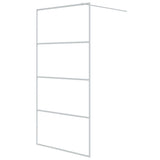 Vidaxx walk-in bruser kabinet 100x195 cm Gennemsigtig ESG Glass White