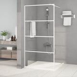 Vidaxx walk-in bruser kabinet 100x195 cm Gennemsigtig ESG Glass White