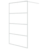 Vidaxl walk-in brusevæg 115x195 cm Gennemsigtig ESG Glass White