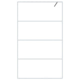 Vidaxl walk-in brusevæg 115x195 cm Gennemsigtig ESG Glass White