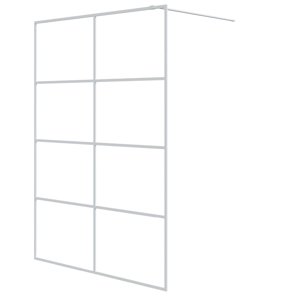Vidaxl walk-in bruser kabinet 140x195 cm Gennemsigtig ESG Glass White