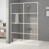Vidaxl walk-in bruser kabinet 140x195 cm Gennemsigtig ESG Glass White