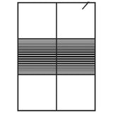 Vidaxl walk-in brusevæg 140x195 cm Transparent ESG Glass sort
