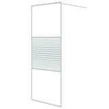 Vidaxx brusekabine 80x195 cm transparent ESG glas hvid