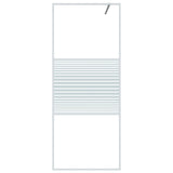 Vidaxx brusekabine 80x195 cm transparent ESG glas hvid