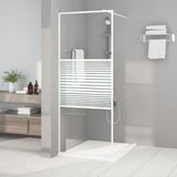 Vidaxx brusekabine 80x195 cm transparent ESG glas hvid