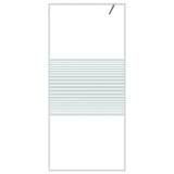 Vidaxx walk-in bruser kabinet 90x195 cm Gennemsigtig ESG Glass White