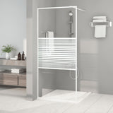 Vidaxx walk-in bruser kabinet 90x195 cm Gennemsigtig ESG Glass White