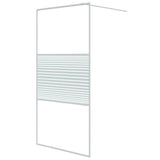Vidaxx brusekabine 100x195 cm transparent ESG glas hvid