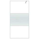 Vidaxx brusekabine 100x195 cm transparent ESG glas hvid
