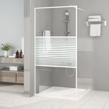 Vidaxx brusekabine 100x195 cm transparent ESG glas hvid