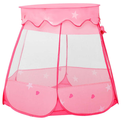 VidaXL børnetelt med 250 bolde 102x102x82 cm pink