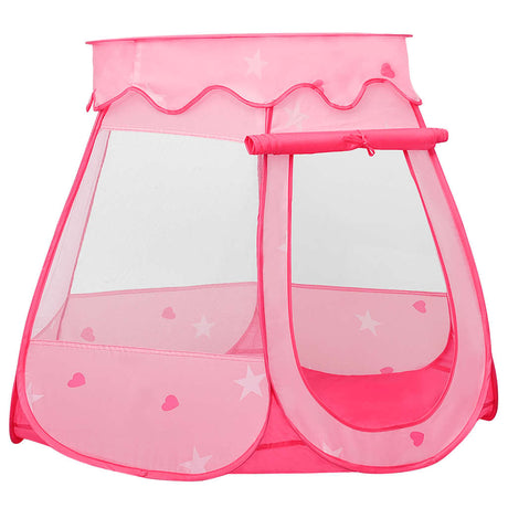 VidaXL børnetelt med 250 bolde 102x102x82 cm pink