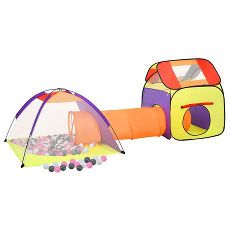 Vidaxxl børnetelt med 250 bolde 338x123x111 cm flerfarvet