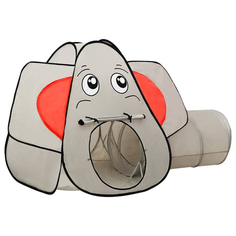 VidaXL legetelt til børn med 250 bolde elefant 174x86x101 cm grå