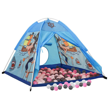 VidaXL legetelt til børn med 250 bolde 120x120x90 cm blå