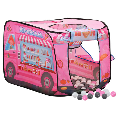 VidaXL legetelt til børn med 250 bolde 70x112x70 cm pink