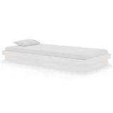 Vidaxl bedframe massief hout wit 90x190 cm