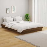 Vidaxl bedframe massief hout honingbruin 135x190 cm