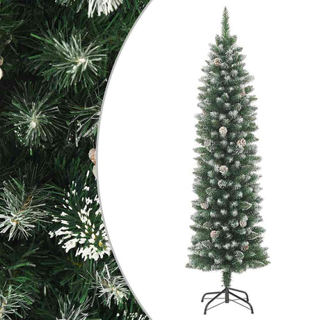 Vidaxl Kunstkerstboom smal med standard 180 cm PVC