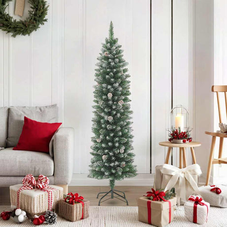 Vidaxl Kunstkerstboom smal med standard 180 cm PVC