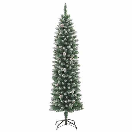 Vidaxl Kunstkerstboom smal med standard 180 cm PVC