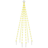 Vidaxl flagstang juletræ 108 lysdioder Varm hvid 180 cm