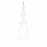 Vidaxl flagstang juletræ 310 LEDS Kold hvid 300 cm